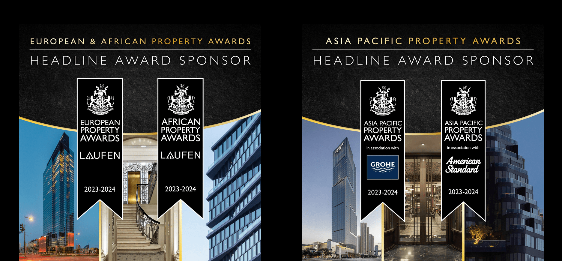 Official Headline Award Sponsors of the European, African & Asia Pacific Property Awards 2023 – 2024